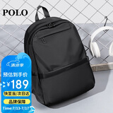 POLO双肩包男士背包男电脑包14/15.6英寸大学生书包出差旅行笔记本