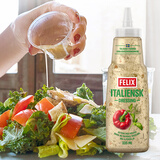 菲力斯瑞典进口意式0脂肪沙拉汁 调味酱健身轻食水果蔬菜沙拉酱335ml