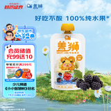盖狮黑莓桑葚苹果香蕉果泥儿童零食袋装果汁100g