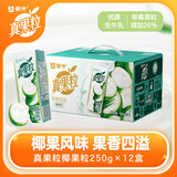 蒙牛真果粒牛奶饮品饮料 250ml 黄桃草莓椰果蓝莓芦荟多口味礼盒装 椰果粒250g×12盒 部分9月产