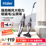 海尔（haier）吸尘器礼物送礼家用车载两用有线手持推杆大功率大吸力 轻量车辆清洁 宠物毛发清洁 ZL605C