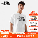 北面（The North Face）【经典款】短袖T恤男宽松棉质半袖户外休闲舒适透气春夏上新款 FN4/白色 L /175