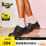 马丁（DR.MARTENS）1461 Y 经典休闲时尚软皮黑色3孔马丁单鞋 黑色 34
