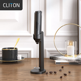 CLITON电动打奶泡器咖啡奶泡机家用牛奶打泡器带支架放置手持迷你搅拌器