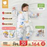 贝肽斯婴儿睡袋防惊跳春夏季新生儿童睡袋1-3岁宝宝防踢被护肚防着凉 春夏（前6后4 20-25℃）丛龙 M码 建议身高80-95cm