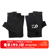 达亿瓦（DAIWA）DG-8322CS 吸汗速干手套 网眼透气露指钓鱼手套 钓鱼服饰 露5指 黑色 均码