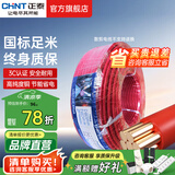 正泰（CHNT）电线铜芯电缆线BV2.5平方/4平方新 国标家用电线硬线散剪不退换 BV10红色（七芯） 10米