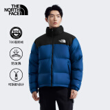 北面（The North Face）1996Nuptse高蓬鹅绒羽绒服ICON潮牌情侣款经典美版尺码|3C8D F1T/蓝色 L /180（建议150-170斤）