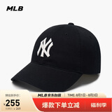 MLB帽子男女软顶棒球帽虞书欣明星同款运动鸭舌帽3ACP6601N-50BKS-F