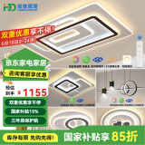 HDled吸顶灯 客厅卧室餐厅灯全屋调光灯饰包安装灯具套餐后现代简约 力推 全屋调光套餐丨三室两厅A