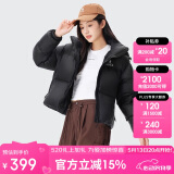 骆驼黑钻3.0短款羽绒服女装冬新款保暖防风连帽羽绒外套面包服
