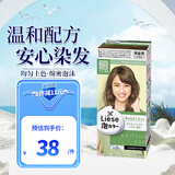 花王（KAO）泡泡染发剂liese莉婕植物泡沫染发膏家用原装进口 英国灰咖棕
