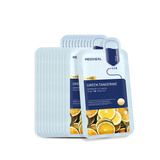 美迪惠尔青橘精粹美白保湿面膜美白保湿面膜男女*12片礼物出游必备