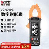 胜利仪器（VICTOR）数显数字钳形电流表 钳表自动量程交直流钳形万用表家用 VC6019E