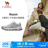 骆驼（CAMEL）漫游户外复古慢跑鞋女休闲运动 K23S09L7014-1 奶白/椰灰38
