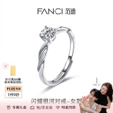 范琦（Fanci）【单戒集合】莫比乌斯环情侣戒指银饰尾男戒一对礼物送女友 闪耀银河-女戒