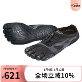 Vibram五指鞋女运动鞋轻便透气赤足跑步鞋健身训练休闲鞋五趾鞋  KSOEVO 黑色（建议拍大一码） 39