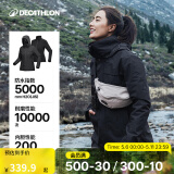 迪卡侬（DECATHLON）冲锋衣男三合一男女夹克防风防水夹克男保暖可拆卸内胆抓绒衣外套 女款 星野黑 M