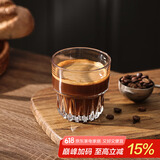 Bincoo玻璃咖啡杯冰美式日式透明水杯dirty拿铁杯设计感咖啡杯子