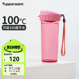 特百惠（Tupperware）茶韵500ML塑料杯男女士学生夏季运动水杯子户外便携大容量 柔蜜粉