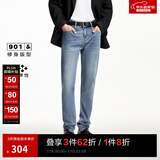 杰克·琼斯（JACK&JONES）男装修身牛仔裤男弹性品牌男裤休闲高档潮流四季款宽松直筒裤子 135中蓝牛仔 修身 32 175 W32/L32