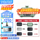 摩飞电器（Morphyrichards）多功能锅家用 鸳鸯锅电火锅专用锅料理锅蒸煮炒一体涮烤肉锅电烤盘分体式多用途电热锅旗舰 MR9088 绿色全套六盘