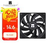 Thermalright(利民) TL-C12C 黑色12cm入门级风压扇 经典磁稳S-FDB轴承 50CM 4PIN串接PWM接头 1550转速