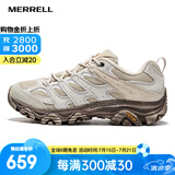 迈乐（Merrell）官方店男女款户外登山徒步鞋减震MOAB 3迈越者轻量防滑耐磨透气 J035883白灰米（男款） 42