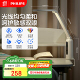 飞利浦（PHILIPS）护眼台灯家用国AA级全光谱学生卧室阅读学习台灯轩坦ECO纯夹子版