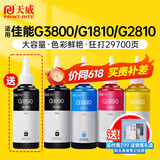 天威GI-890墨水4色套装适用于佳能Canon G2810 G1810 G2800 G3800 G1800 G3810 G4810 G4800 喷墨打印机墨水