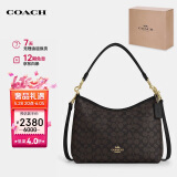 蔻驰（COACH）【品牌直供】女士LAUREL大号手提单肩斜挎包流浪包人造革