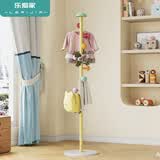 乐爱家衣帽架落地卧室杆式衣帽架家用挂包架子立式衣架杆大理石衣服架