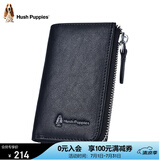 暇步士（Hush Puppies）钥匙包男高端植鞣皮车钥匙包牛皮卡包钱夹休闲证件包生日礼物