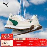 彪马（PUMA）【复古跑鞋】防滑慢跑鞋男女低帮休闲鞋RIDER FV391925 燕麦色-深绿色-01 42