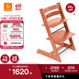 Stokke欧洲进口宝宝TT餐椅多功能儿童餐椅家用餐桌椅婴儿学坐椅成长椅 【新色】赤陶红单椅
