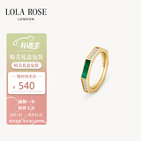 LOLA ROSE罗拉玫瑰八边形戒指宝石简约节日礼物送女友生日礼物女