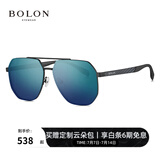 BOLON暴龙眼镜飞行员太阳镜驾驶镜钓鱼露营遮阳防晒墨镜男女款BL8068 BL7199D17深蓝绿【碳纤维镜腿】