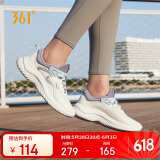 361°运动鞋女夏季透气网面休闲跳绳健身厚底跑步鞋子女682232210-5