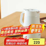 虎牌（TIGER）保温壶 304不锈钢时尚简约保温壶PWO-A12C-W 白色1.2L