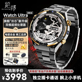 览邦Watch Ultra智能手表多功能插5g卡电话WiFi上网下载App微信视频成年人【Ai+语音+视觉】腕上小手机 电镀黑金【金戈铁马】送黑色真皮表带大礼包 Watch Ultra【旗舰“硬核”新