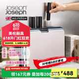 JOSEPH JOSEPH 厨房菜板套装家用辅食生食海鲜分类抗菌切菜砧板带刀升级款 银色 60194