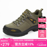 骆驼（CAMEL）户外登山鞋男 耐磨徒步鞋牛皮户外鞋 A63202a6015 军绿 44