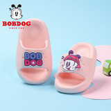 巴布豆童鞋男童拖鞋夏季室内软底宝宝凉鞋儿童鞋子117542009暖粉色200