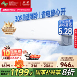 长虹（CHANGHONG）空调1匹新一级省电熊猫懒变频铜线电机空调国家补贴20%空调卧室挂式KFR-26GW/ZDCSW1+R1 以旧换新