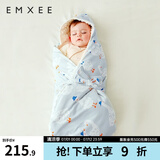 嫚熙（EMXEE）婴儿包被新生儿豆豆绒抱被宝宝秋冬季通用包单防惊跳 鹅岛假日（内芯可拆 10-28℃） 90*90cm
