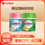 好丽友（ORION）木糖醇口香糖清新口气无糖口香糖大罐装随身装 【花香】101克+【超檬】101克