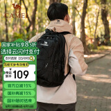 骆驼（CAMEL）户外防水登山包大容量徒步旅行双肩书包男女专业休闲运动包纯黑