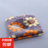 珊瑚绒印花小毛巾加厚柔软吸水擦脸洗手厨房抹布多功能方巾随机花 30*30cm印花随机色1条