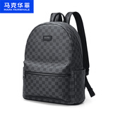 马克华菲双肩包男士时尚印花通勤15.6英寸电脑包大容量背包男防泼水书包