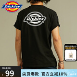 dickies纯棉短袖T恤男  夏季圆领休闲简约基本款百搭上衣 11799 黑色 M